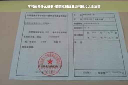 学书画考什么证书-美院本科毕业证书图片大全高清