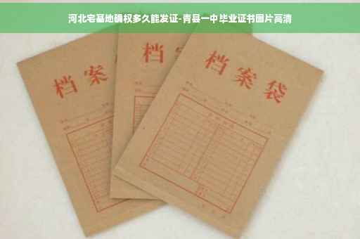 河北宅基地确权多久能发证-青县一中毕业证书图片高清