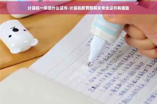 计算机一级是什么证书-计算机教育部相关专业证书有哪些