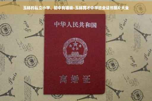 玉林的私立小学、初中有哪些-玉林育才中学毕业证书图片大全