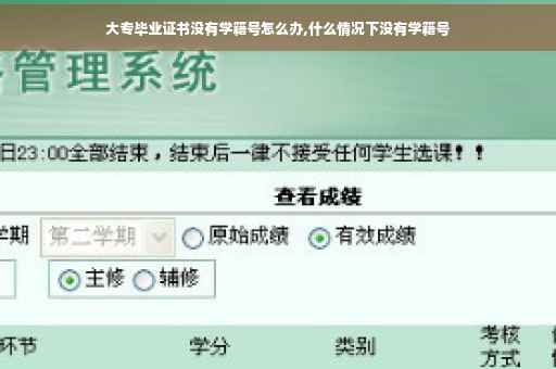 大专毕业证书没有学籍号怎么办,什么情况下没有学籍号