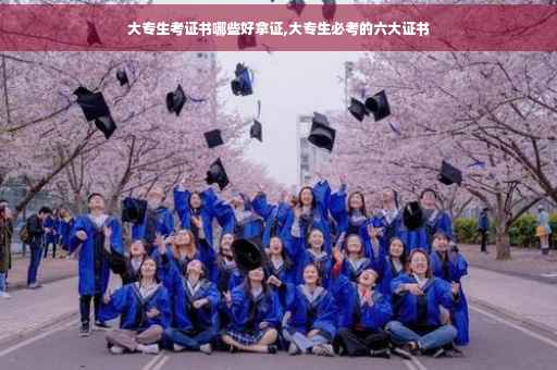 大专生考证书哪些好拿证,大专生必考的六大证书
