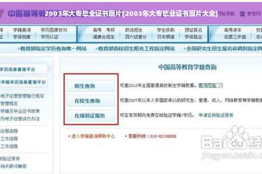 2003年大专毕业证书图片(2003年大专毕业证书图片大全)