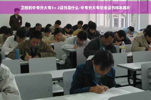 卫校的中专升大专3+ 2证书是什么-中专升大专毕业证书样本图片