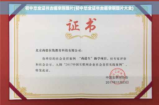 初中毕业证书去哪拿啊图片(初中毕业证书去哪拿啊图片大全)