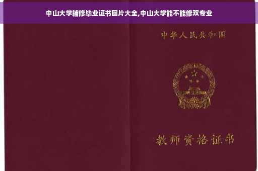 中山大学辅修毕业证书图片大全,中山大学能不能修双专业