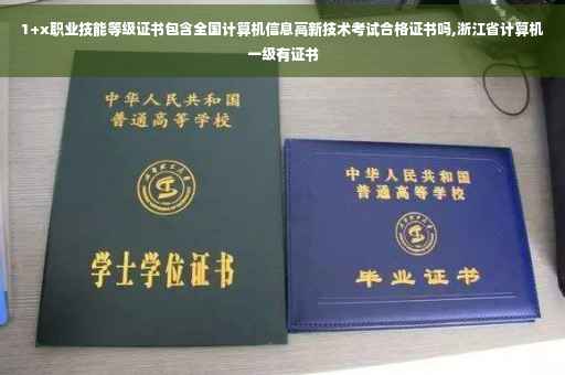 1+x职业技能等级证书包含全国计算机信息高新技术考试合格证书吗,浙江省计算机一级有证书
