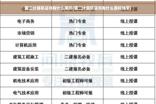 国二计算机证书有什么用吗(国二计算机证书有什么用吗知乎)