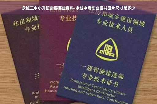 永城三中小升初需要哪些资料-永城中专毕业证书图片尺寸是多少