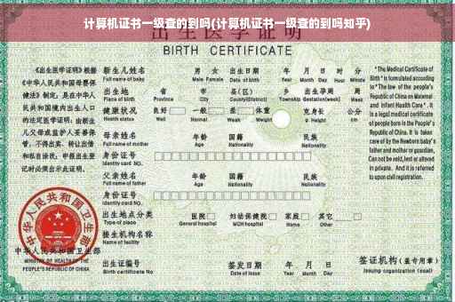 计算机证书一级查的到吗(计算机证书一级查的到吗知乎)