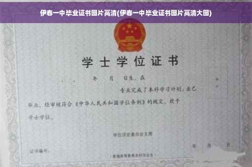 伊春一中毕业证书图片高清(伊春一中毕业证书图片高清大图)