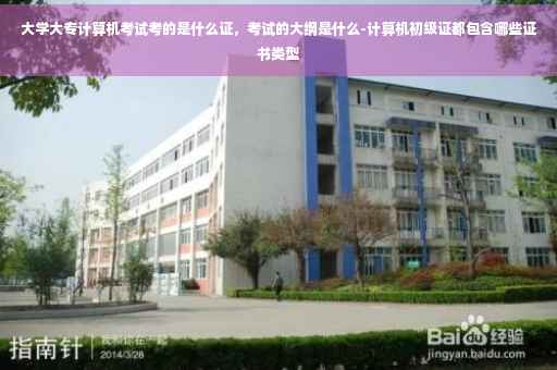 大学大专计算机考试考的是什么证，考试的大纲是什么-计算机初级证都包含哪些证书类型