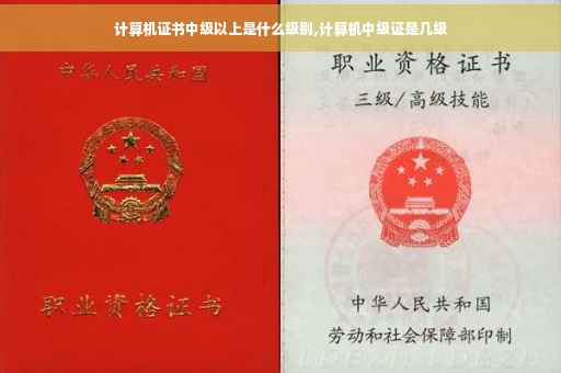 计算机证书中级以上是什么级别,计算机中级证是几级