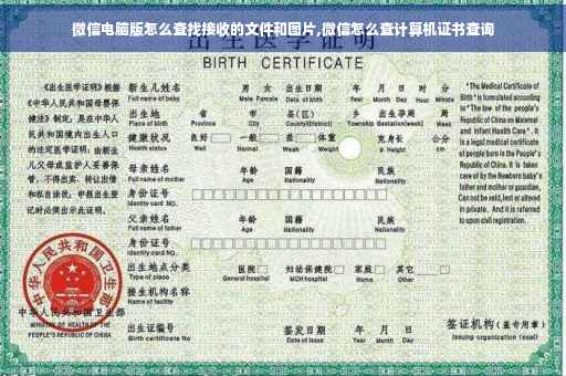 微信电脑版怎么查找接收的文件和图片,微信怎么查计算机证书查询