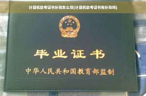 计算机软考证书补贴怎么领(计算机软考证书有补贴吗)