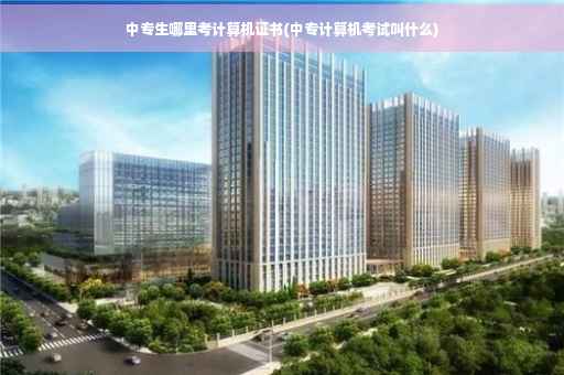 中专生哪里考计算机证书(中专计算机考试叫什么)