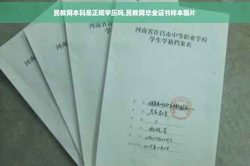 民教网本科是正规学历吗,民教网毕业证书样本图片