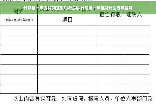 计算机一级证书算国家几级证书-计算机一级证书什么等级最高