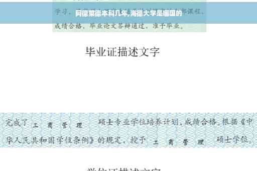 阿德莱德本科几年,海德大学是哪国的