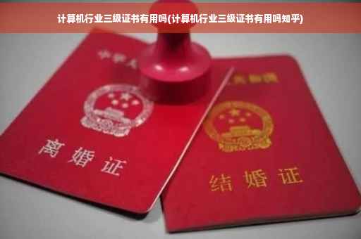 计算机行业三级证书有用吗(计算机行业三级证书有用吗知乎)