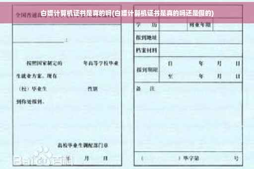 白嫖计算机证书是真的吗(白嫖计算机证书是真的吗还是假的)