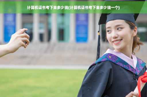 计算机证书考下来多少钱(计算机证书考下来多少钱一个)