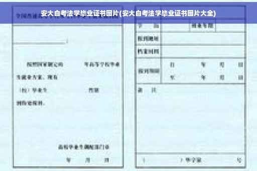 安大自考法学毕业证书图片(安大自考法学毕业证书图片大全)