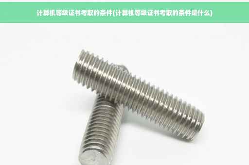 计算机等级证书考取的条件(计算机等级证书考取的条件是什么)