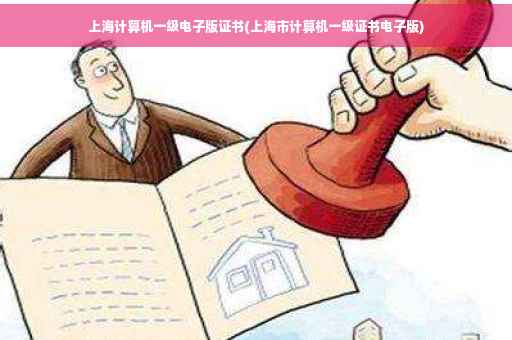 上海计算机一级电子版证书(上海市计算机一级证书电子版)