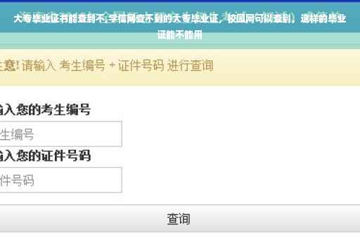 大专毕业证书能查到不,学信网查不到的大专毕业证,校园网可以查到,这样的毕业证能不能用 大专毕业证书能查到不,学信网查不到的大专毕业证,校园网可以查到,这样的毕业证能不能用
