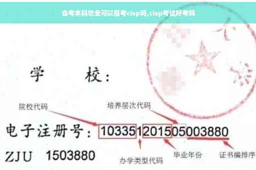 自考本科毕业可以报考cisp吗,cisp考试好考吗