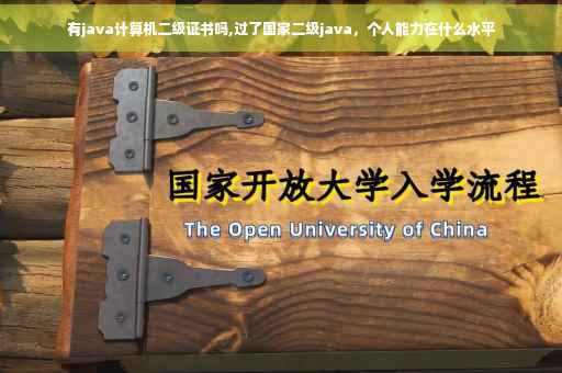 有java计算机二级证书吗,过了国家二级java，个人能力在什么水平