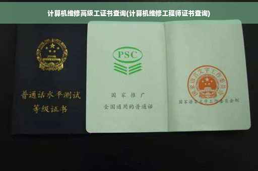 计算机维修高级工证书查询(计算机维修工程师证书查询)