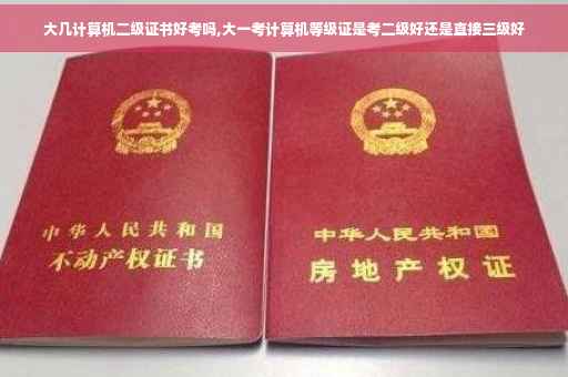 大几计算机二级证书好考吗,大一考计算机等级证是考二级好还是直接三级好