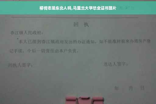 柳传志是东北人吗,马里兰大学毕业证书图片
