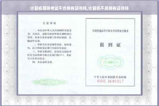 计算机等级考试不合格有证书吗,计算机不及格有证书吗 计算机等级考试不合格有证书吗,计算机不及格有证书吗