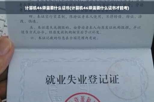 计算机46级需要什么证书(计算机46级需要什么证书才能考)