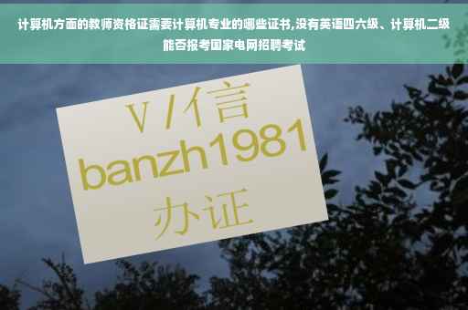 计算机方面的教师资格证需要计算机专业的哪些证书,没有英语四六级、计算机二级能否报考国家电网招聘考试