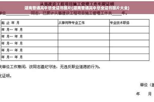 湖南普通高中毕业证书图片(湖南普通高中毕业证书图片大全)