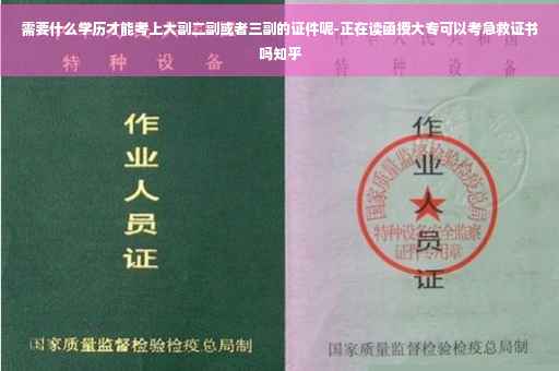 需要什么学历才能考上大副二副或者三副的证件呢-正在读函授大专可以考急救证书吗知乎