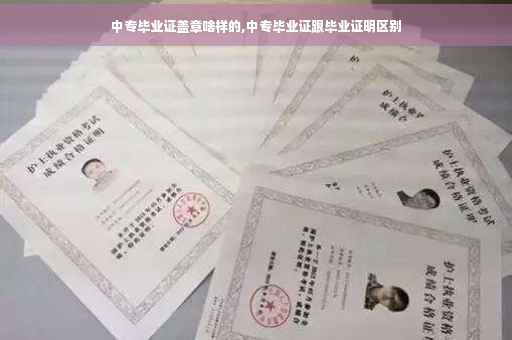 中专毕业证盖章啥样的,中专毕业证跟毕业证明区别