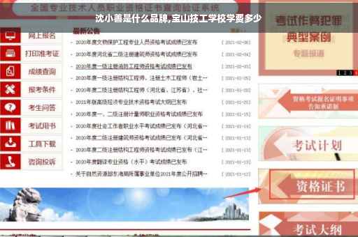沈小善是什么品牌,宝山技工学校学费多少