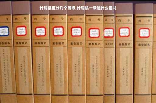 计算机证分几个等级,计算机一级是什么证书