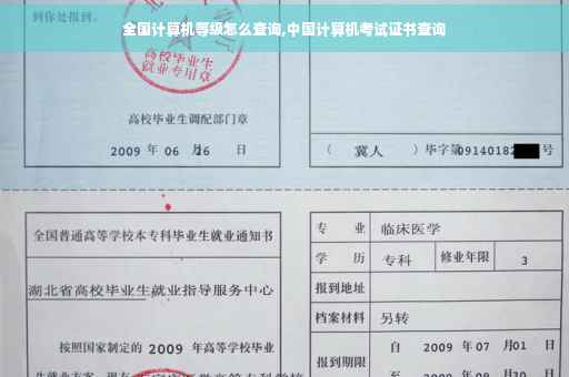 全国计算机等级怎么查询,中国计算机考试证书查询