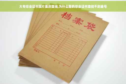 大专毕业证书图片重庆查询,为什么我的毕业证书查找不到编号