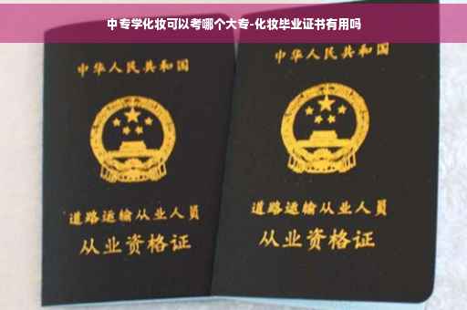 中专学化妆可以考哪个大专-化妆毕业证书有用吗
