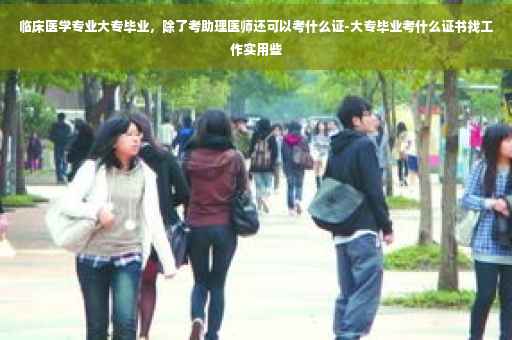 临床医学专业大专毕业，除了考助理医师还可以考什么证-大专毕业考什么证书找工作实用些