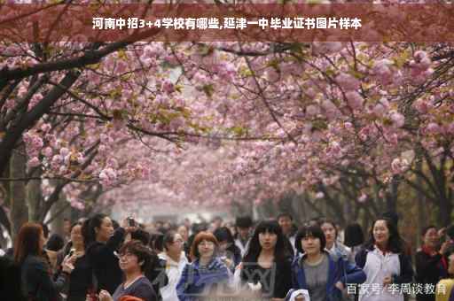 河南中招3+4学校有哪些,延津一中毕业证书图片样本