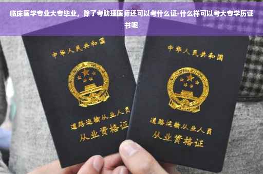临床医学专业大专毕业，除了考助理医师还可以考什么证-什么样可以考大专学历证书呢