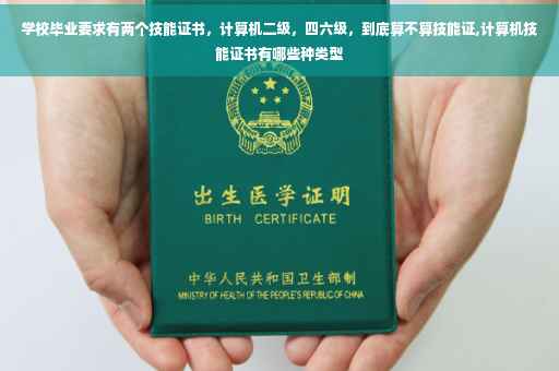 学校毕业要求有两个技能证书，计算机二级，四六级，到底算不算技能证,计算机技能证书有哪些种类型